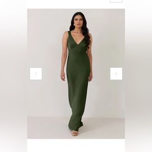 Park & Fifth Gracey Dress, Dark Olive